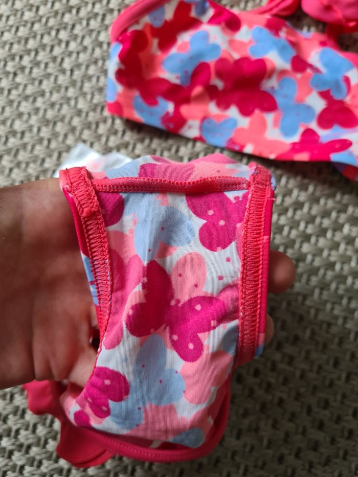 Maillot de bain 2 pièces rose - 12 mois - photo numéro 6
