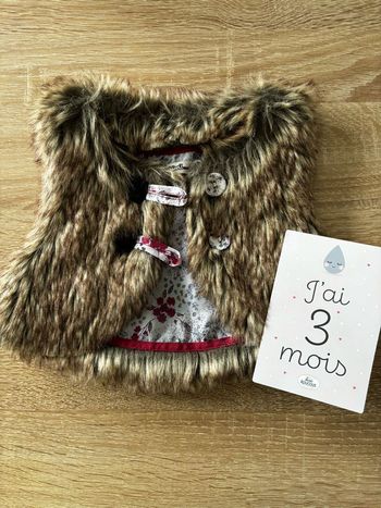Gilet sans manches fourrure TAPE À L’œil t.3m