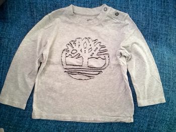Tee-shirt manches longues gris Timberland - 3 ans
