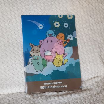 Pochette A4 Mister Donut japon Pokemon Pikachu Clear File