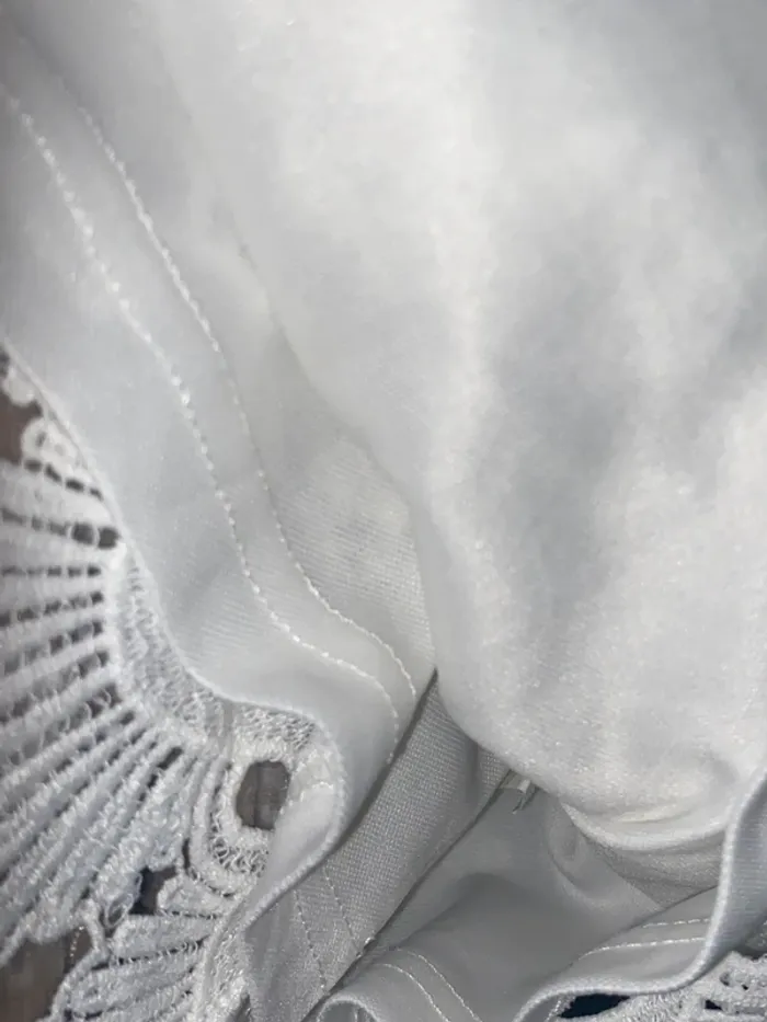 Jupe blanche dentelle - photo numéro 4