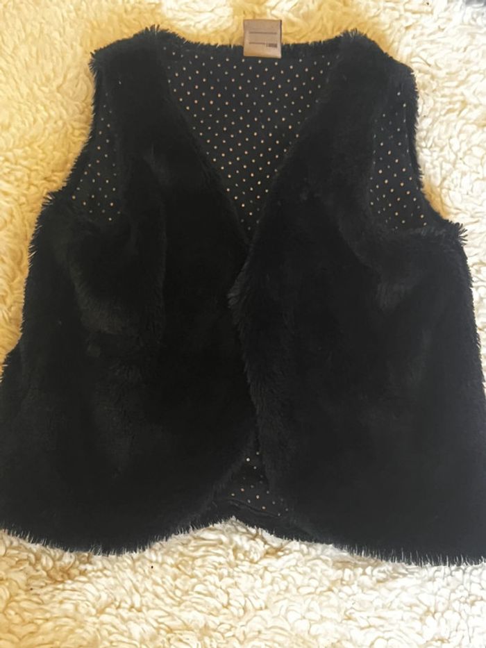 Veste fourrure sans manches