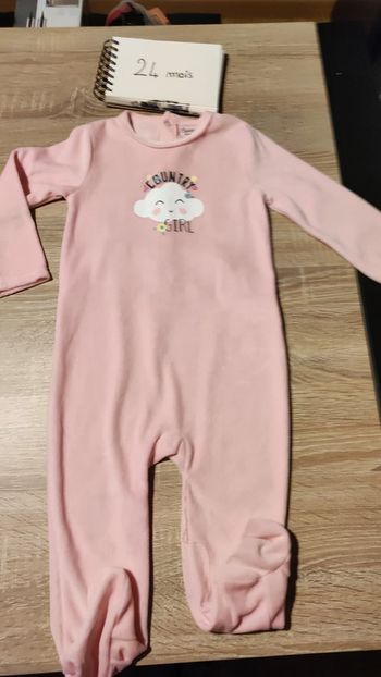 pyjama en velours tout doux taille 24 mois, 86 cm