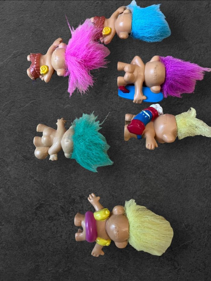 Weetos Weetabix - lot de 6 minis figurines Troll embouts de crayons - photo numéro 3