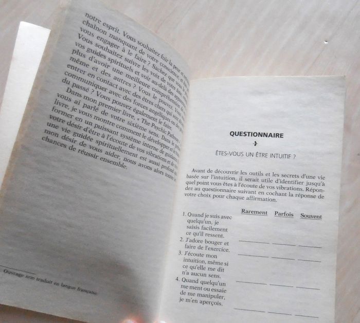 Livre, A l'écoute de votre sixième sens, Sonia Choquette, spiritualité, médiumnité - photo numéro 3