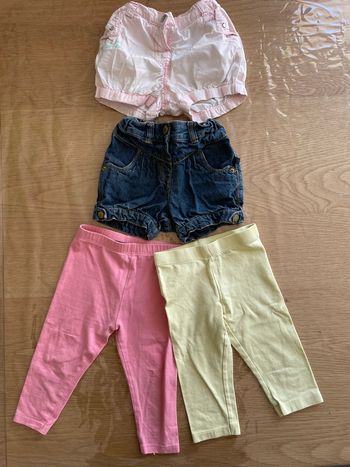 Lot 4 short et leggings fille