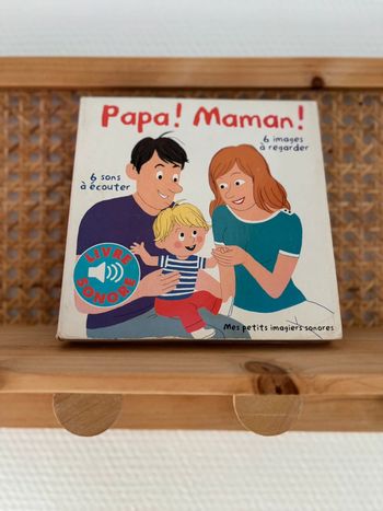 Livre sonore papa et maman