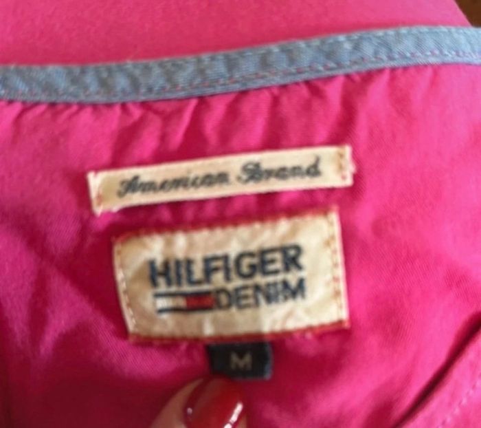 Robe fluide fuchsia Tommy Hilfiger Denim - T.M, coton - photo numéro 2