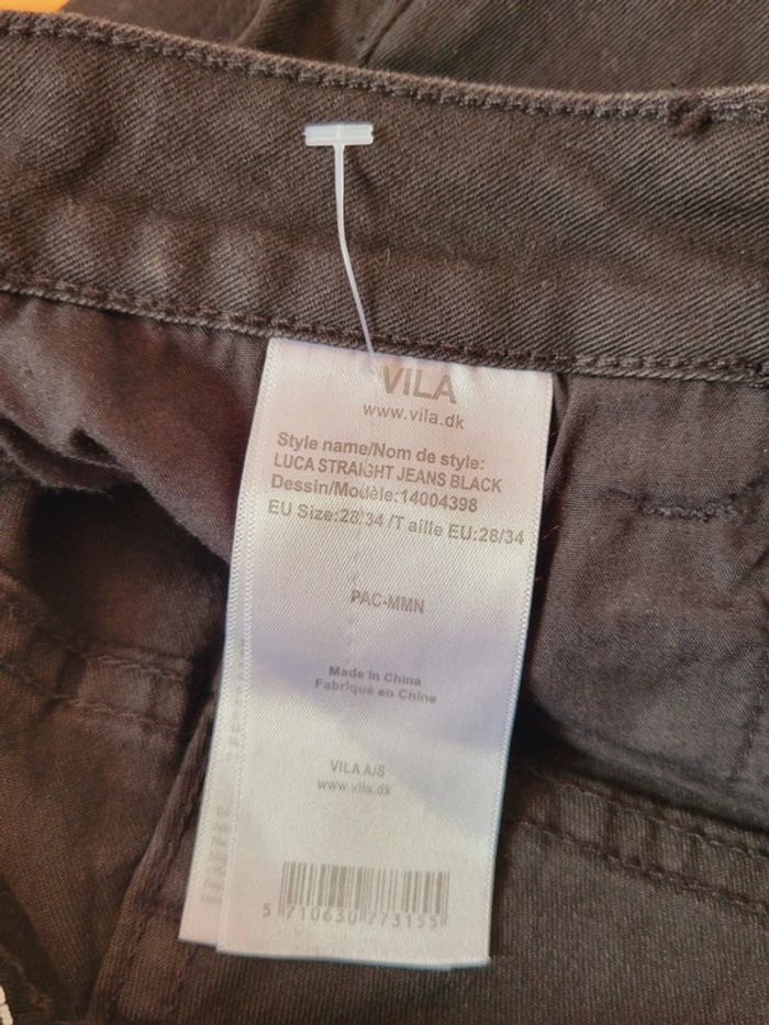 Jeans noir Vila Clothes taille S 36 - photo numéro 6