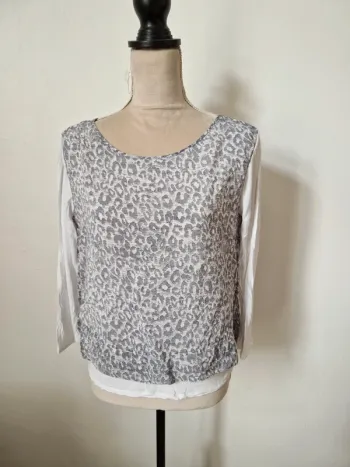 Blouse léopard bleu marella taille L