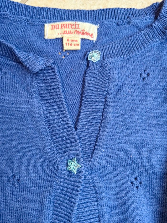 Gilet bleu 6 ans - photo numéro 3