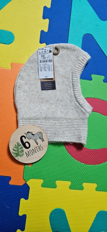 Cagoule beige 6 mois 