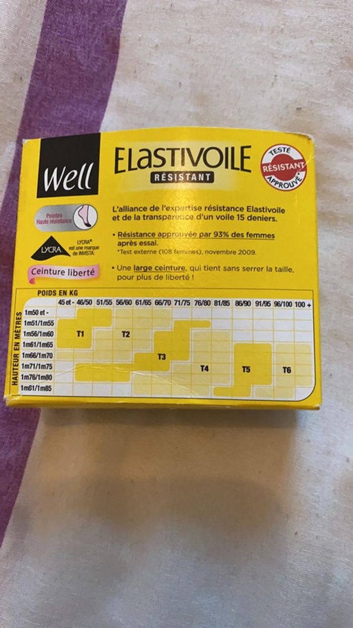 Collant voile beige - photo numéro 3