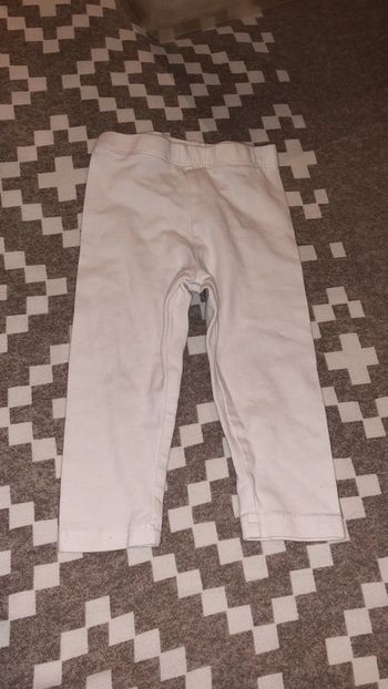Legging blanc 6 mois