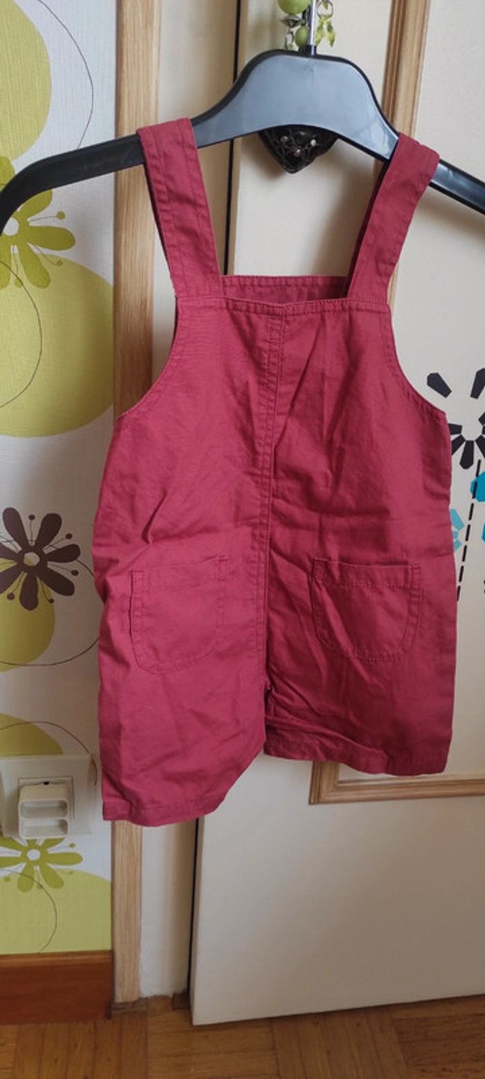 Salopette short toile - photo numéro 3