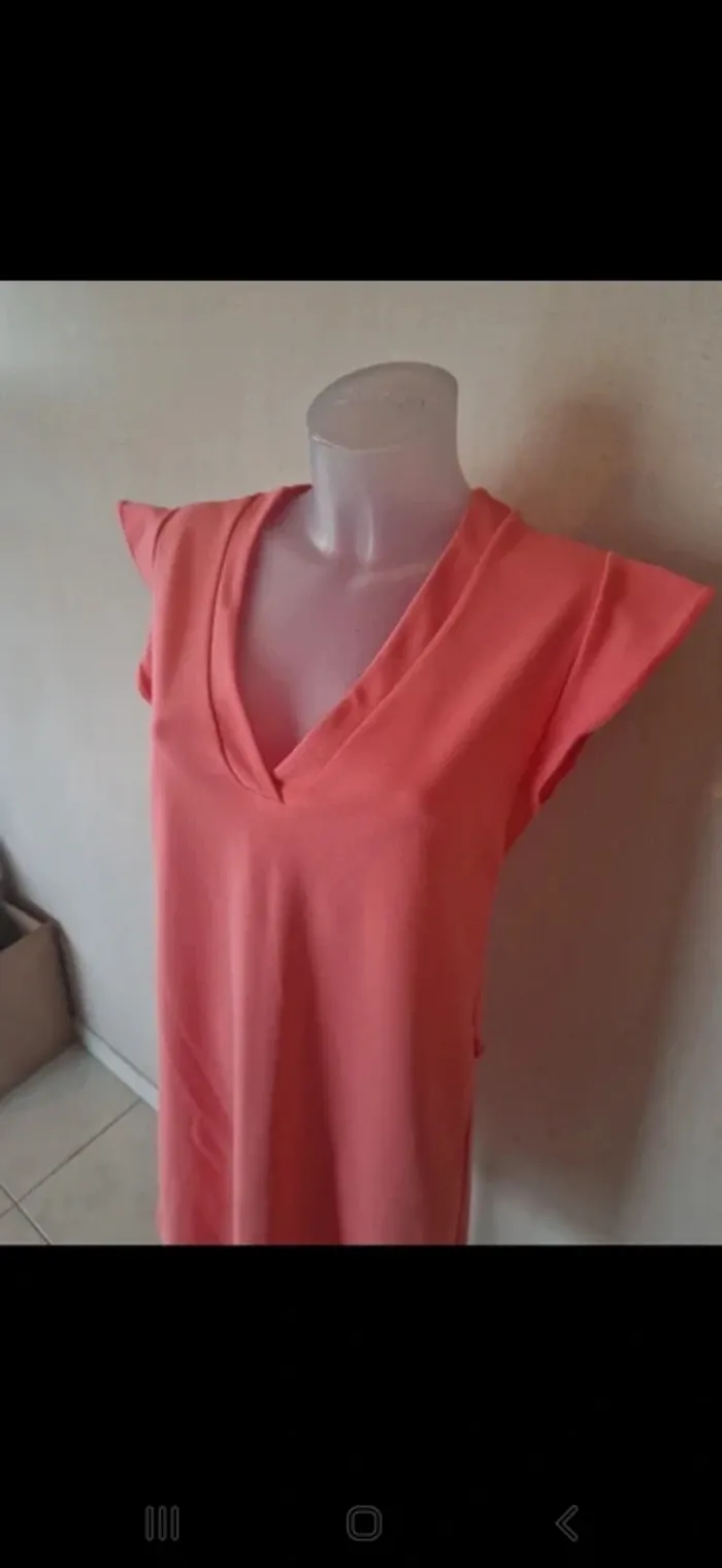 Belle robe été purple's corail taille m - photo numéro 3