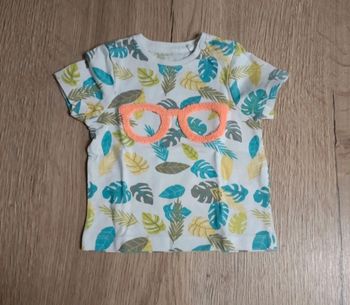 T-shirt floral avec lunette orange - 3 mois - Orchestra