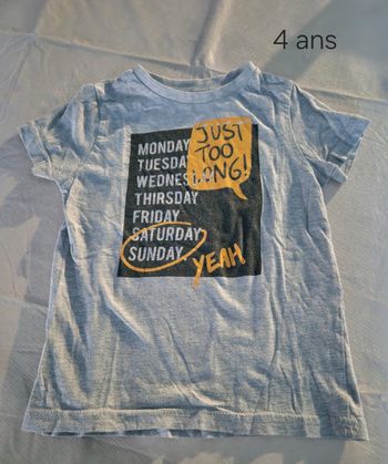 Tee shirt 4 ans
