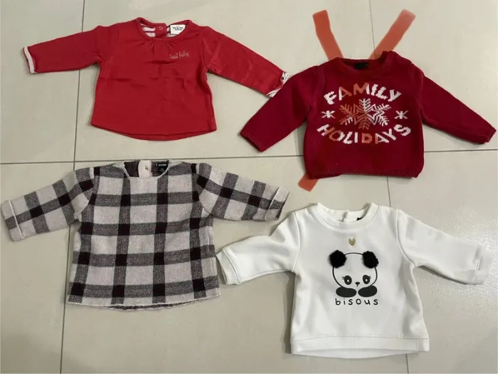 Pulls bébé fille 3 mois - photo numéro 3