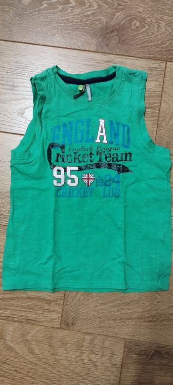 T-shirt sans manches vert Orchestra - 6 ans