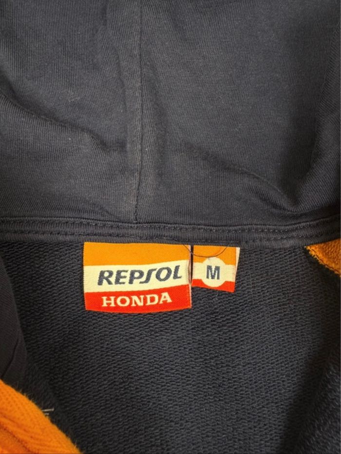 Sweat zippé Honda Repsol Motorcycle Bike Rare - photo numéro 2