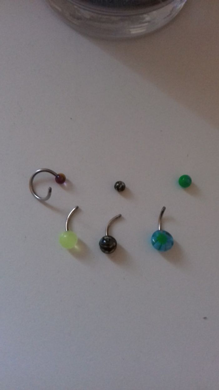 Lot de 4 piercing