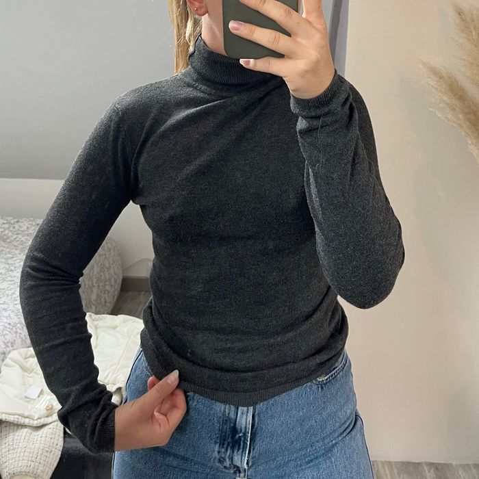 Pull col roulé gris – Jennyfer - photo numéro 2