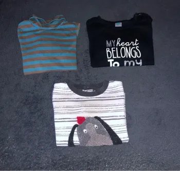 Lot t-shirt manches longues garçon