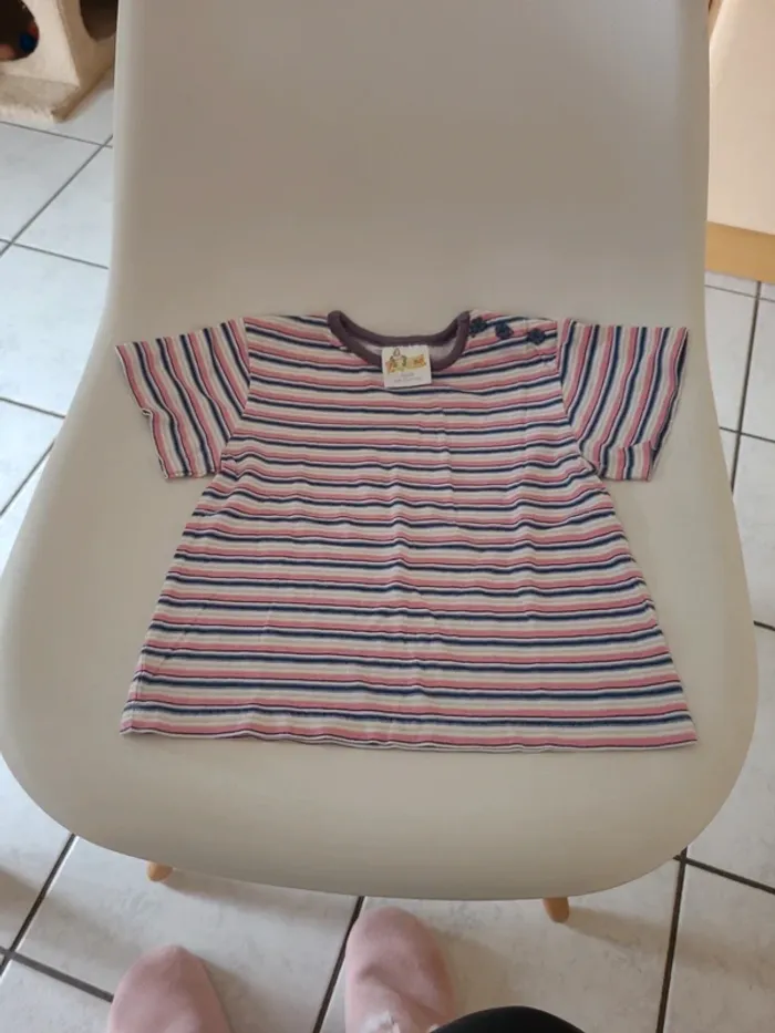 Lot tee-shirts manches courtes bébé fille - photo numéro 3