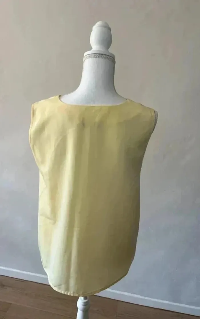 Débardeur jaune - Taille 46 - photo numéro 6