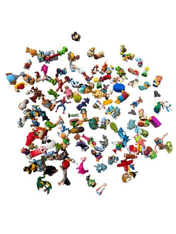 Lot de 122 figurines Kinder