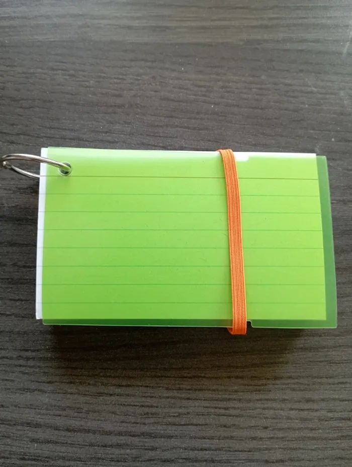 Carnet fiches de révision