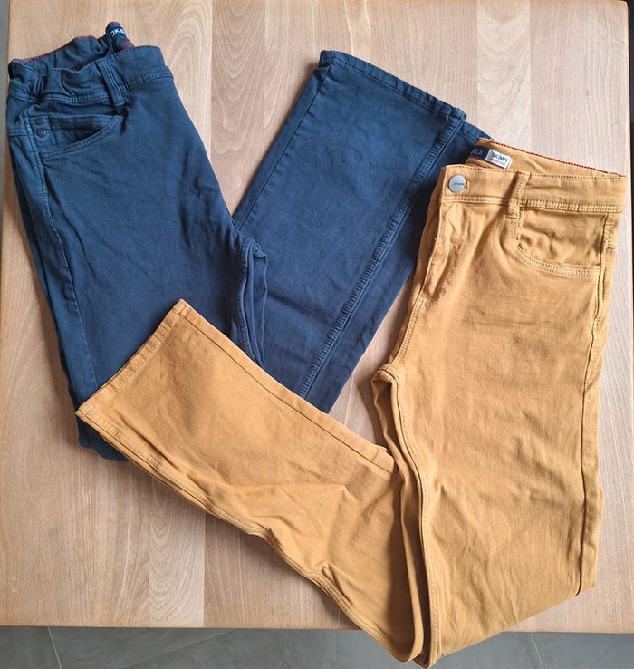 Lot 2 pantalon jean Okaïdi enfant garçons 14 ans
