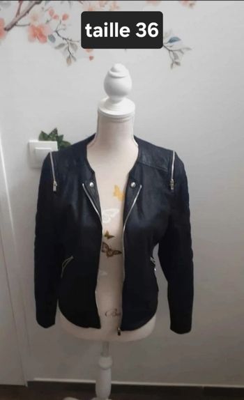 Veste simili cuir/daim taille 36 laura jo