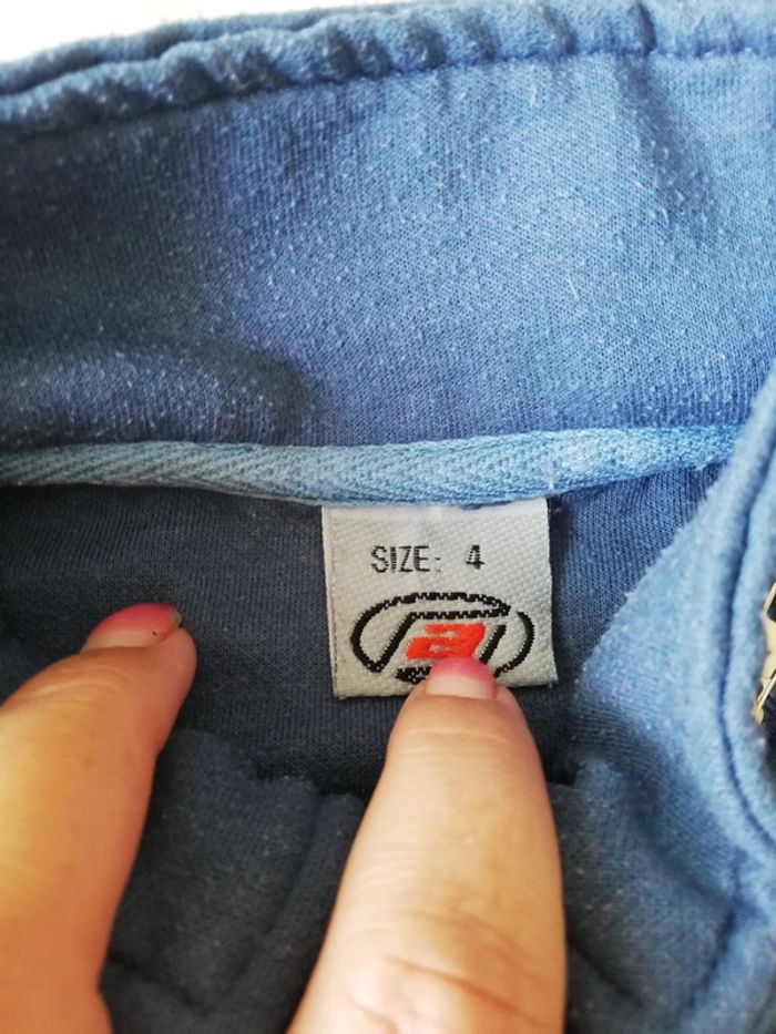 Veste bleu zippé 3 ans - photo numéro 2