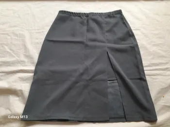 Jupe grise mi longue taille 3 ou 42 fabriquée en France