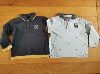 Lot de 2 polos manches longues 110 cm 