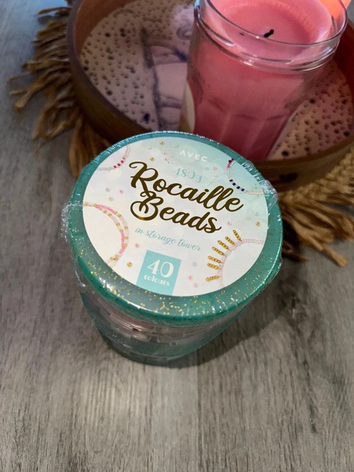 Perle de rocaille 180 grs 40 couleurs neuf - photo numéro 3