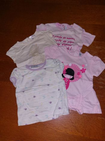 Lot de 4 t-shirts mc