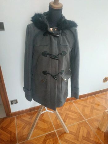 Manteau style duffle-coat femme gris
