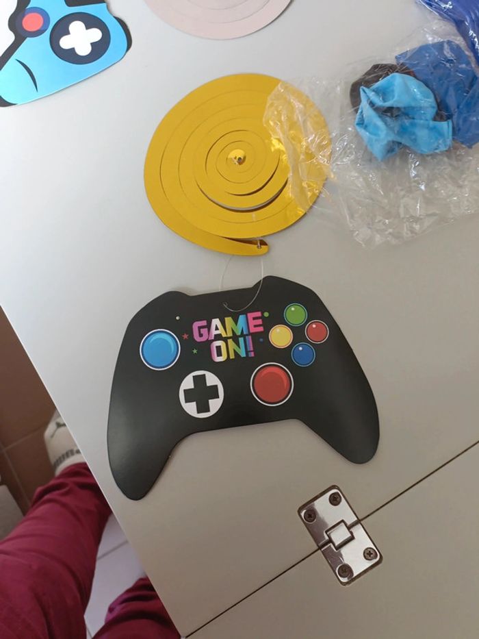 Lot anniversaire gamer gaming bleue - photo numéro 11