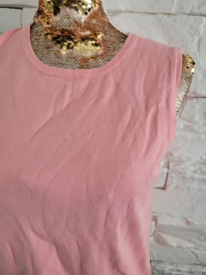 Débardeur pull rose neuve 38/ 40 - photo numéro 2