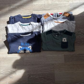 Lot 6 t-shirt manches longues