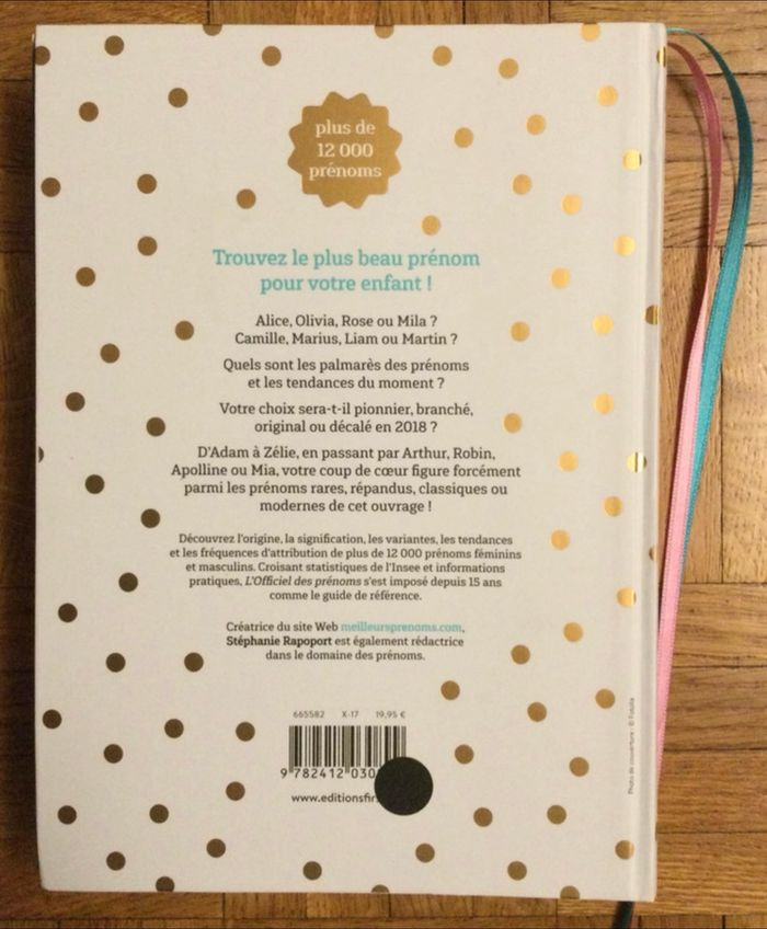 L’Officiel des prénoms avec carnet de notes - photo numéro 4