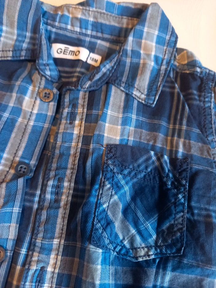 Chemise  manches longues gémo 18 mois - photo numéro 2