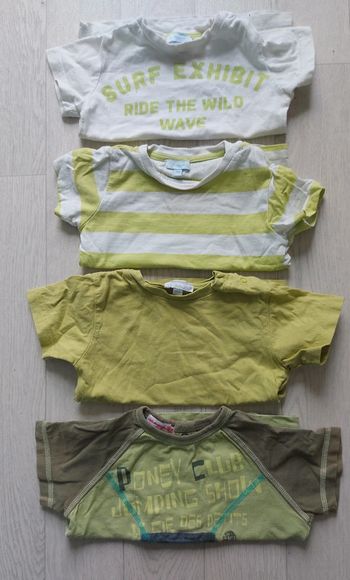Lot 4 t-shirts MC 18m
