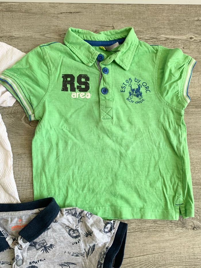 Lot de 3 polos 👕 manches courtes 2 ans - photo numéro 3