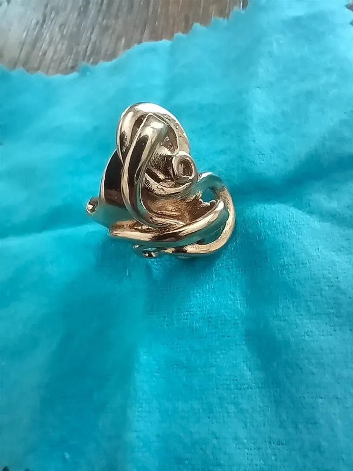 Bague chunk vintage doré - photo numéro 7