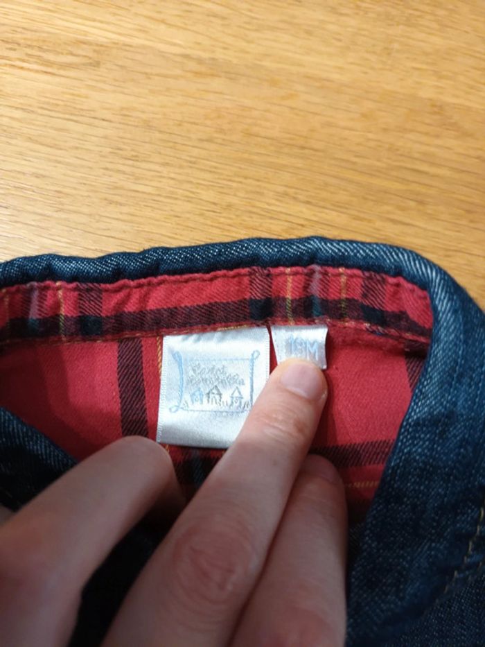 Chemise en jean neuve 18 mois - photo numéro 2
