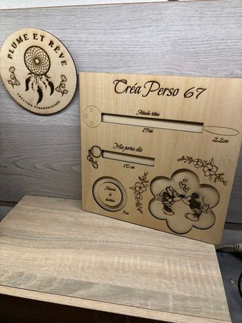 Gabarit attache tétine 